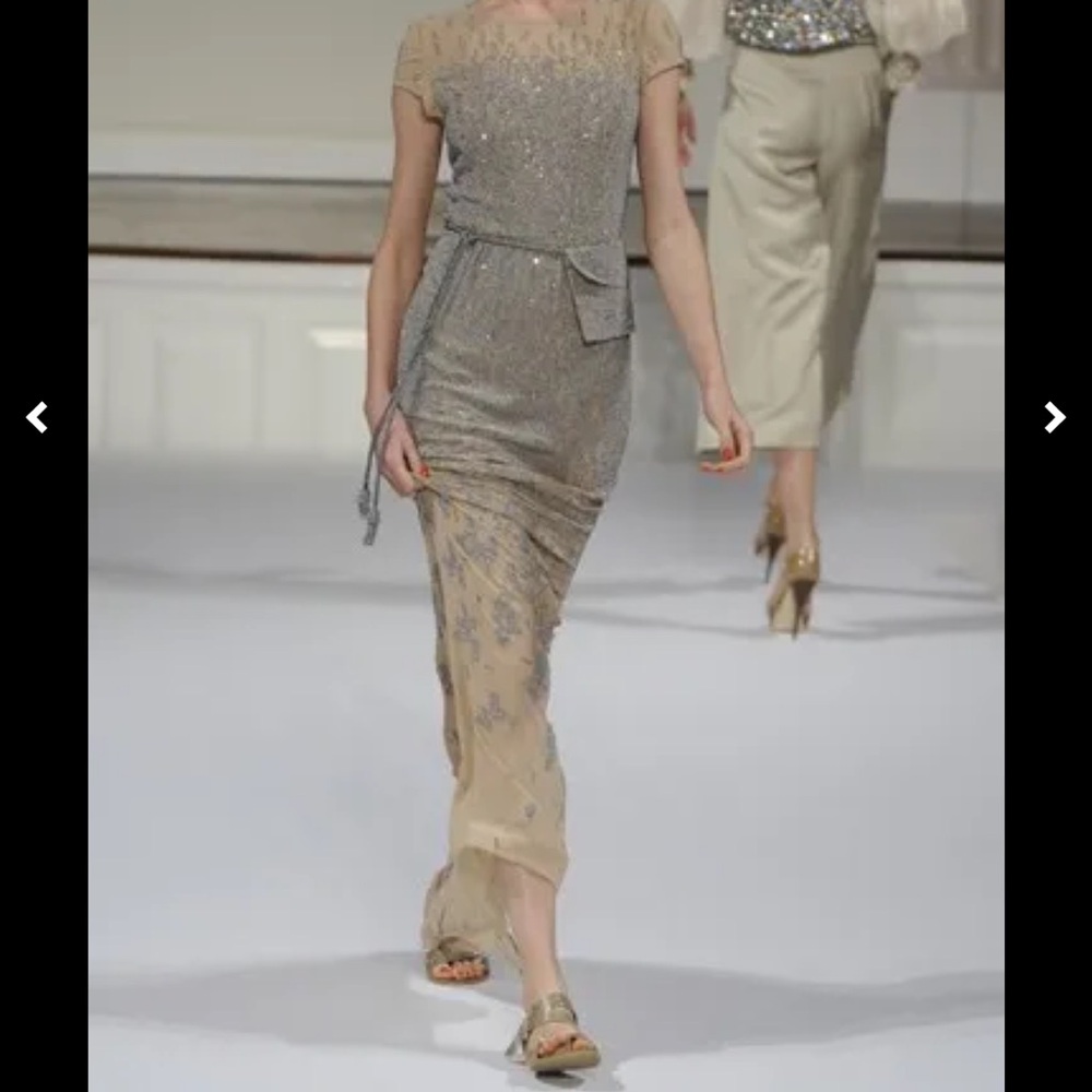 Oscar de la Renta Spring 2010 Runway "Pixelated" Beaded Gown - Picture 4 of 9